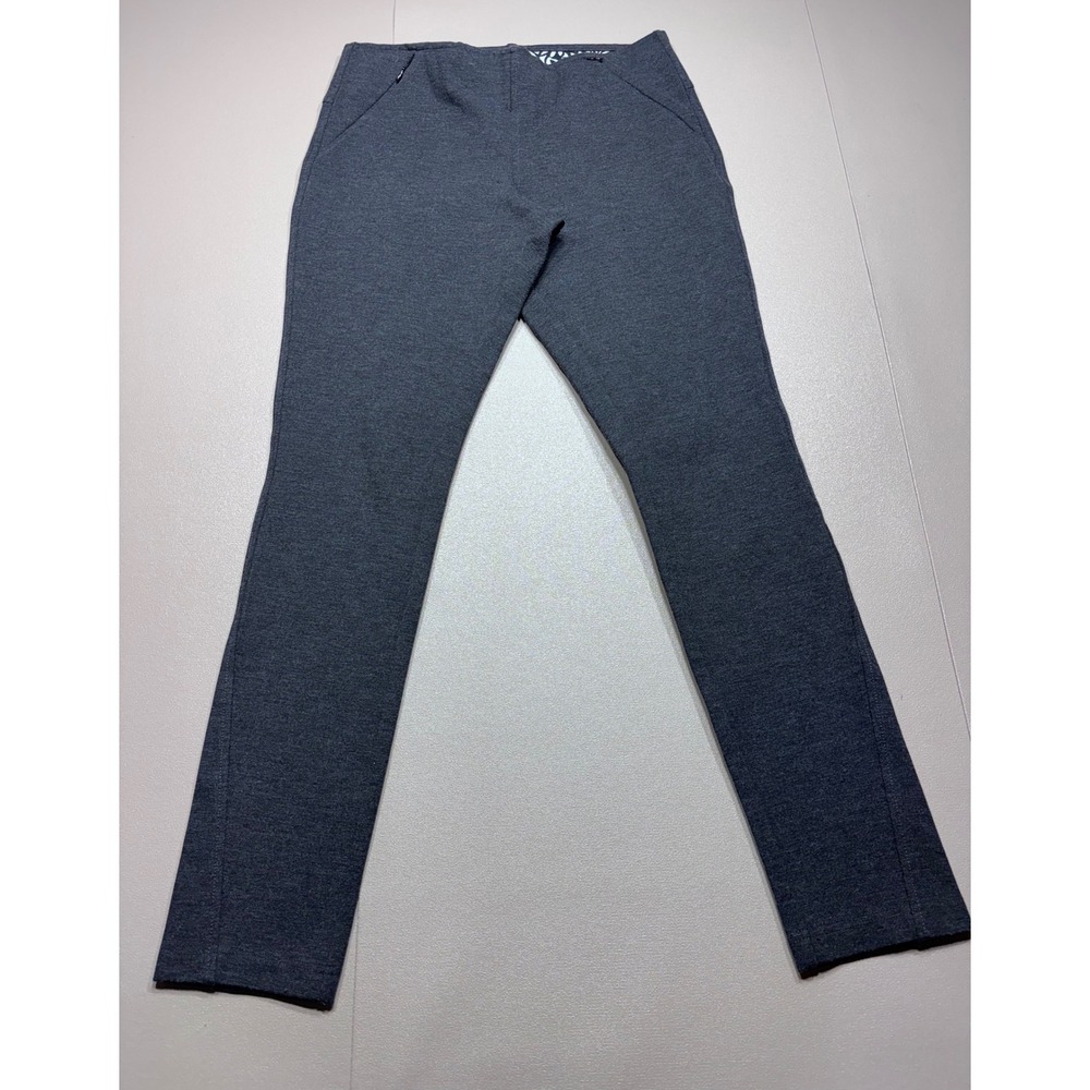 ExOfficio Womens Gray Slim Fit Stretch Travel Pants Size 8 Zipper Pockets
